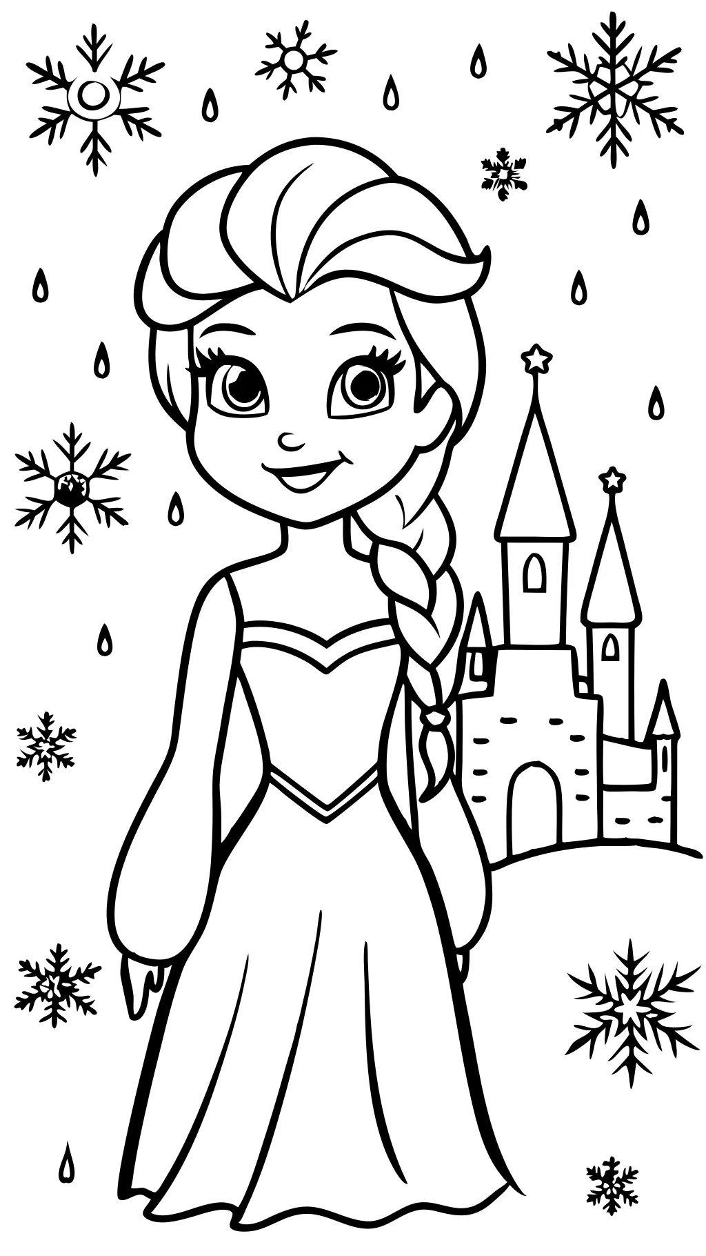 páginas para colorear de Elsa gratis